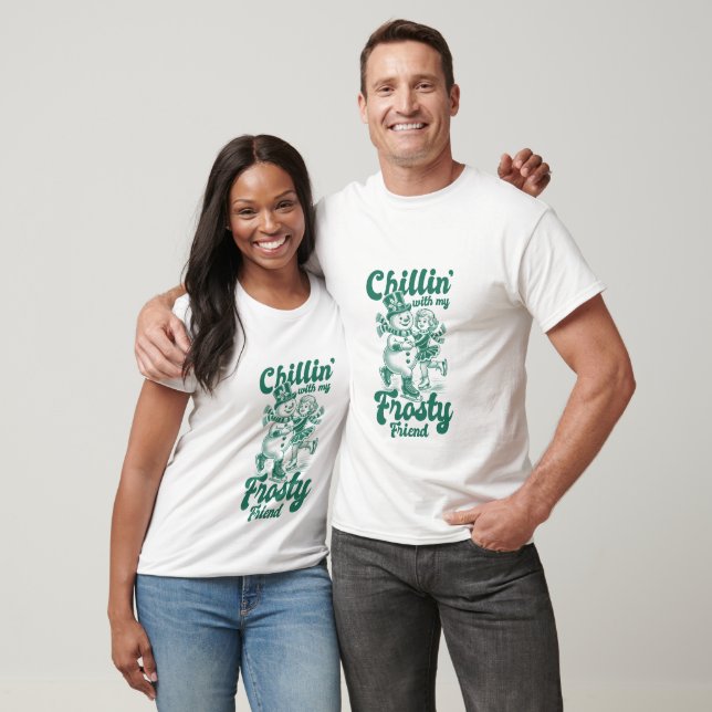 Chillin' mit meinem frostigen Freund - Weihnachten T-Shirt (Unisex)