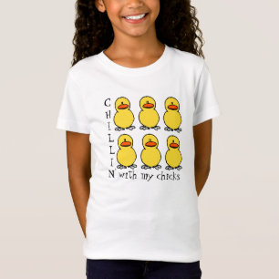 Chillin mit meinem Küken Mädchen-lustigen T - T-Shirt