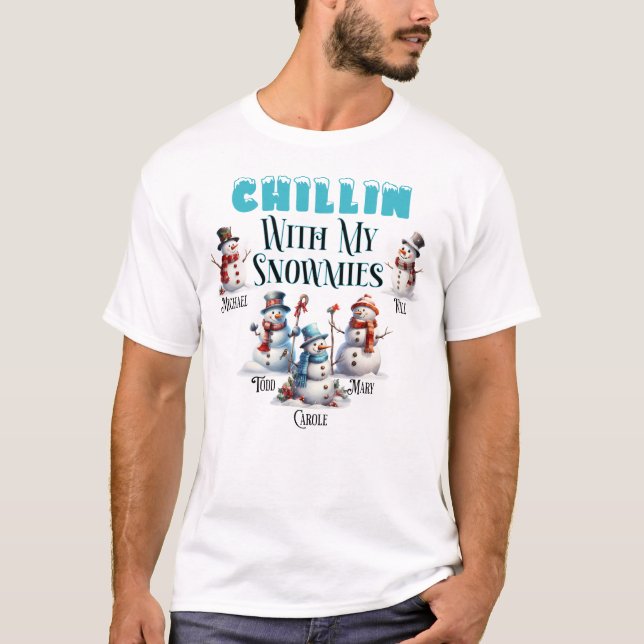 Chillin' mit meinem Snowmies Weihnachtsfest - Perf T-Shirt (Vorderseite)