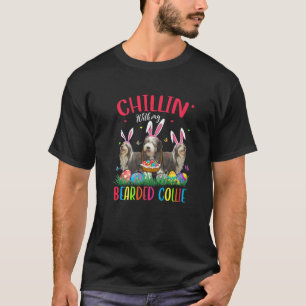 Chillin' mit meinen bärtigen Collie Ostereiern glü T-Shirt