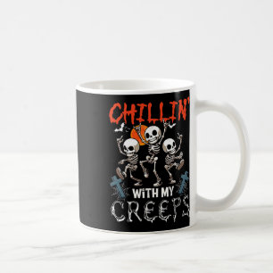 Chillin' mit meinen Creeps Halloween, drei Horror Kaffeetasse