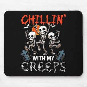Chillin' mit meinen Creeps Halloween, drei Horror Mousepad