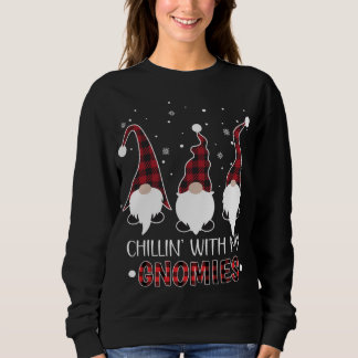 Chillin mit meinen Gnomen Buffalo Karierter Gnome Sweatshirt