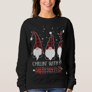 Chillin mit meinen Gnomen Buffalo Karierter Gnome Sweatshirt