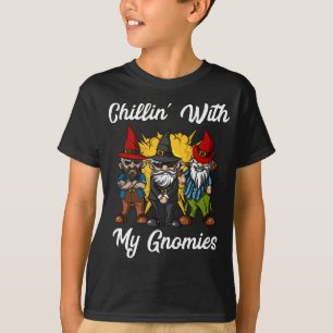 Chillin mit meinen Gnomen Funny Garden Gnomes T-Shirt