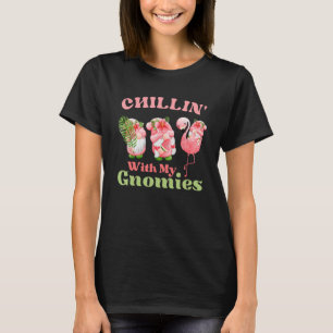 Chillin mit meinen Gnomen Tropische Gnome mit Fla T-Shirt