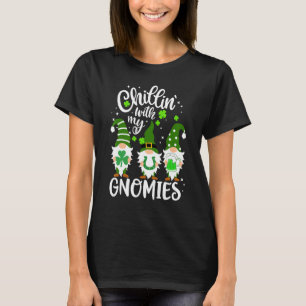 Chillin mit meinen Gnomies Irish Beer Kleeblatt St T-Shirt