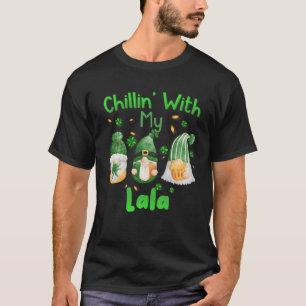 Chillin mit meinen Lala Green Kariert Gnomes St Pa T-Shirt
