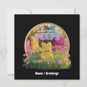 Chillin' mit meinen Piepen Niedlich Ostern Thema l Einladung