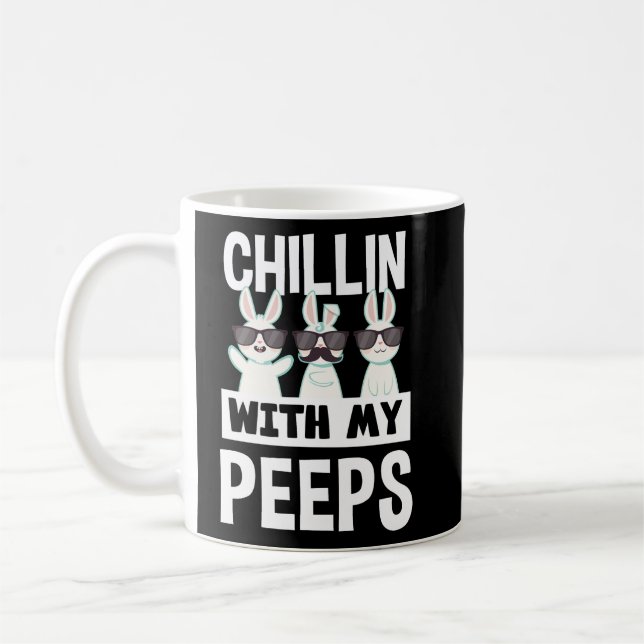 Chillin' mit meinen Pieps Osterhasen Kaffeetasse (Links)