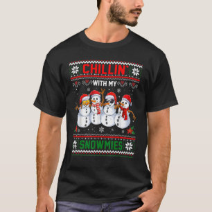 Chillin' mit meinen Schneemännern Weihnachten T-Shirt