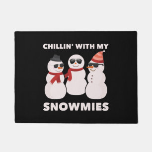 Chillin' mit meinen Schneemassen Fußmatte