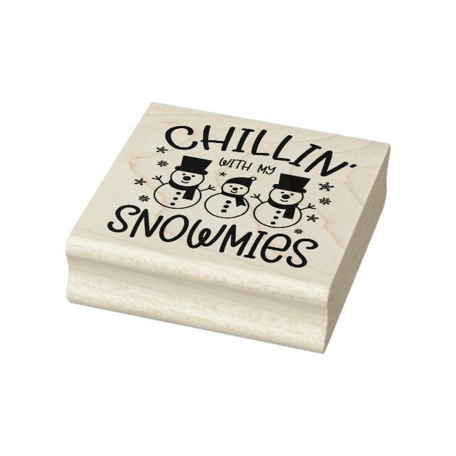 Chillin mit meinen Schneemassen Gummistempel (Stempel)