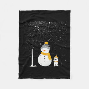 Chillin' mit meinen Schneemassen Weihnachten Frost Fleecedecke