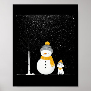 Chillin' mit meinen Schneemassen Weihnachten Frost Poster