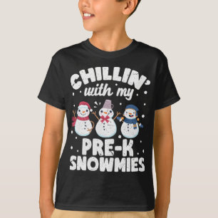 Chillin mit meinen Snowmies Niedlicher Snowman Ugl T-Shirt