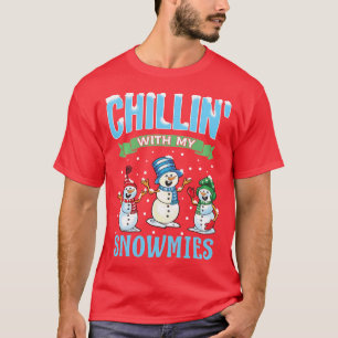 Chillin mit meinen Snowmies Weihnachten Snowman Fu T-Shirt