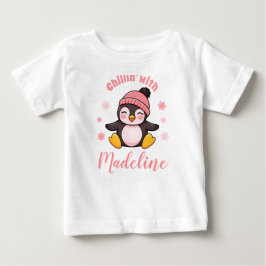 Chillin mit Namen Niedlich Pinguin Baby T-shirt