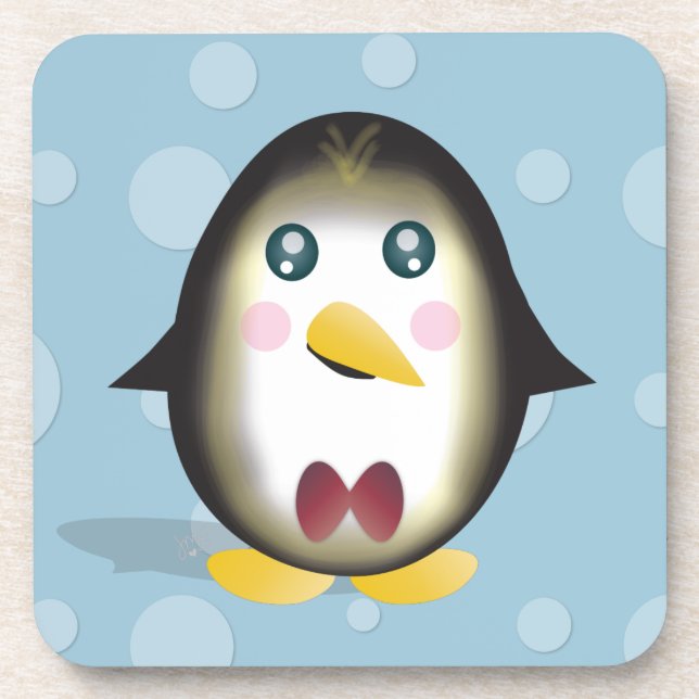 Chillin' Penguin Untersetzer (Vorderseite)
