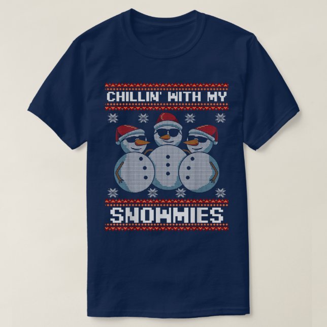 Chillin Snowman T-Shirt (Design vorne)