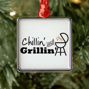 *CHILLIN UND GRILLIN* FUN JAHRESORNAMENTE ORNAMENT AUS METALL