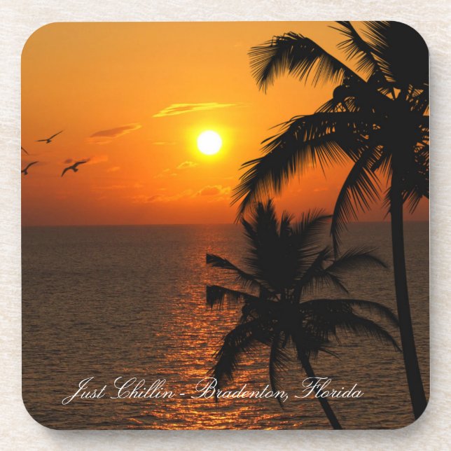 Chillin' Untersetzer Ein Geschmack von Florida (Vorderseite)