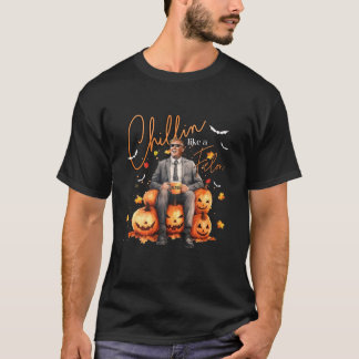 Chillin wie ein Felon Pumpkin Trump Herbstfall als T-Shirt