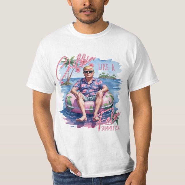 Chillin wie ein Kumpel Sommer 2024 T-Shirt (Vorderseite)