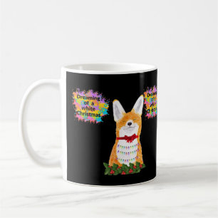Chilling Fox White Christmas Kaffeetasse