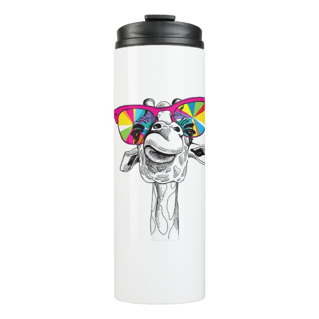 Chilling Giraffe Thermosbecher (Vorderseite)