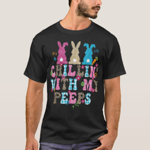 Chilling' mit meinen Pieps Bunny Rabbit Leopard Ka T-Shirt