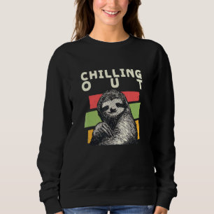 Chilling Out Sloth Vacation Sloth Tour Summer Holi Sweatshirt