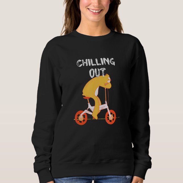 Chilling Out Sloth Vacation Sloth Tour Summer Holi Sweatshirt (Vorderseite)