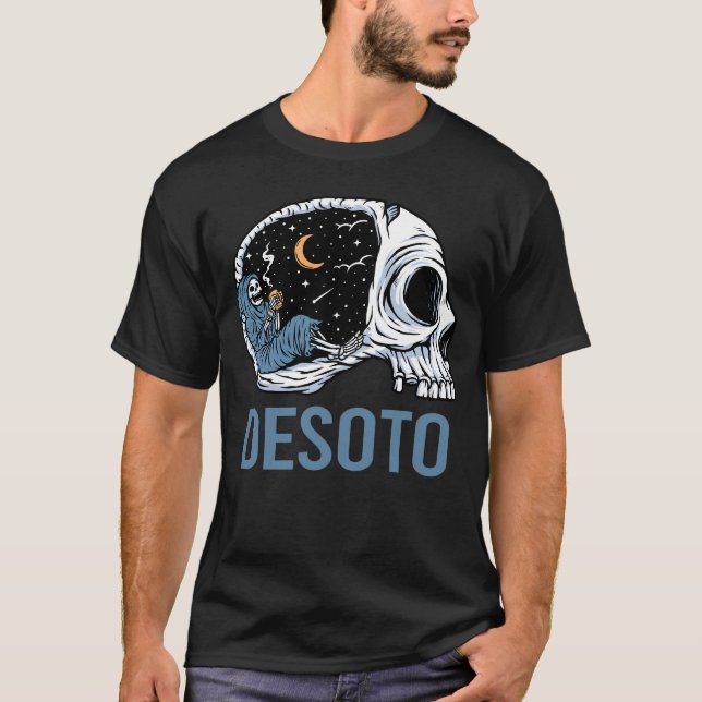 Chilling Skeleton - DeSoto T-Shirt (Vorderseite)