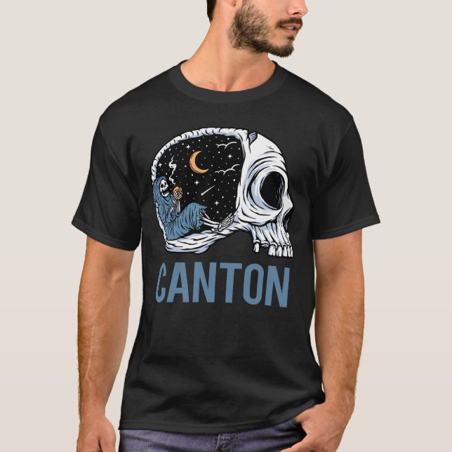 Chilling Skeleton - Kanton T-Shirt (Vorderseite)