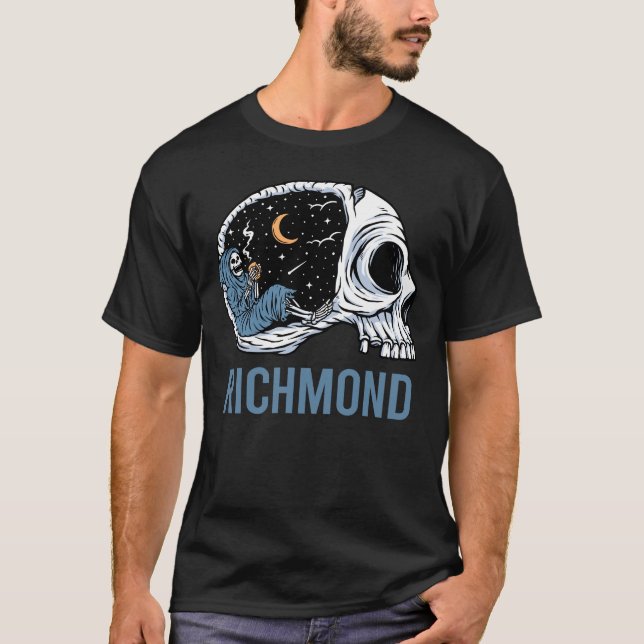 Chilling Skeleton - Richmond T-Shirt (Vorderseite)