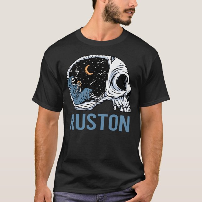 Chilling Skeleton Ruston T-Shirt (Vorderseite)