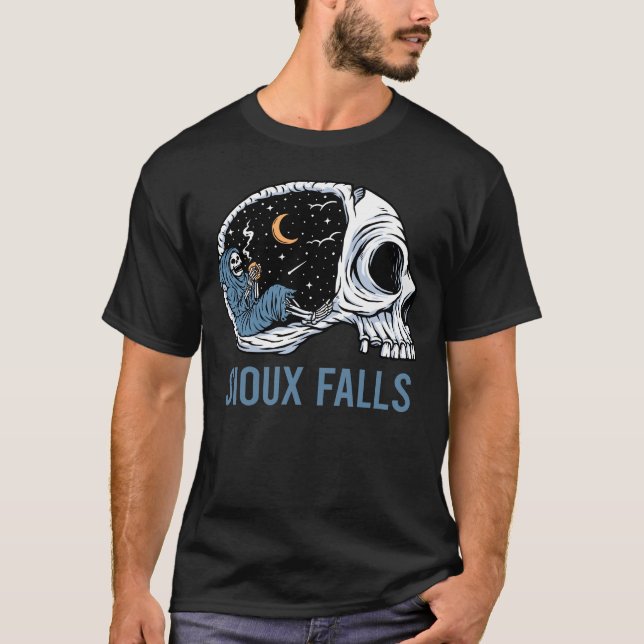 Chilling Skeleton - Sioux Falls T-Shirt (Vorderseite)