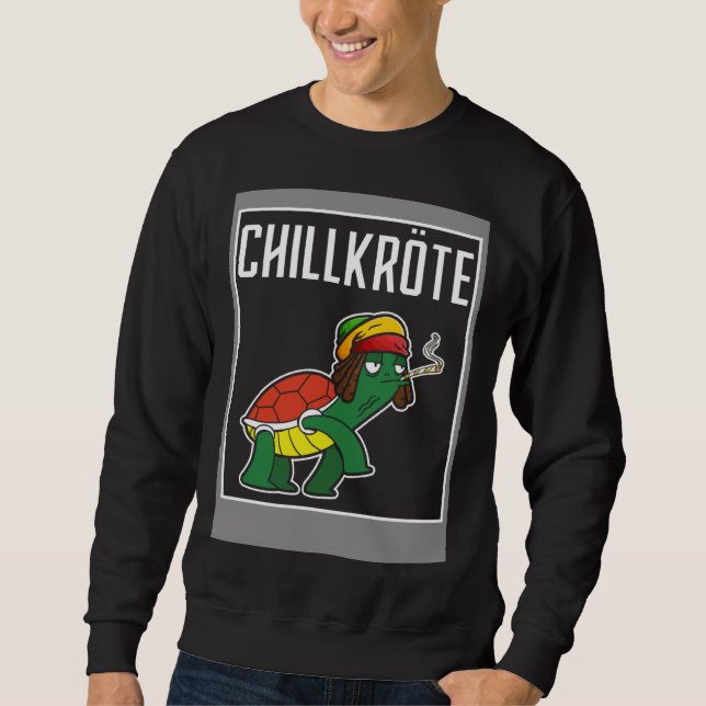 Chillkröte Couple Weed Sweatshirt (Vorderseite)