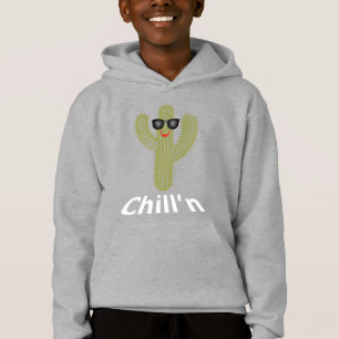 Chill'n Cactus Design - Kids' Pullover Hoodie