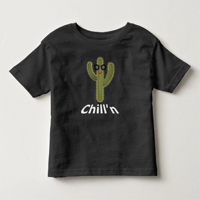 Chill'n Cactus Design - Kleinkind Fine Jersey T-Sh Kleinkind T-shirt (Vorderseite)