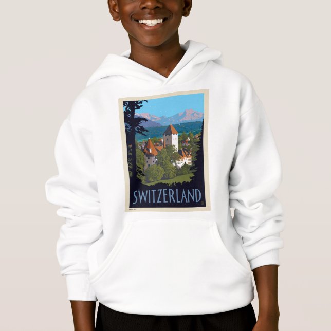Chillon Castle | Schweiz Hoodie (Vorderseite)