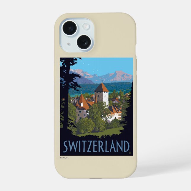Chillon Castle | Schweiz iPhone 15 Hülle (Rückseite)