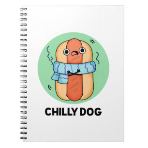 Chilly Hund Funny Chili Hot Dog Puff Notizblock