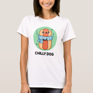 Chilly Hund Funny Chili Hot Dog Puff T-Shirt