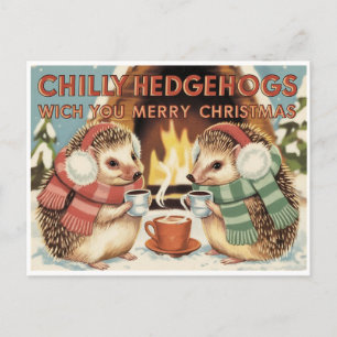 Chilly Igel Weihnachten Postkarte