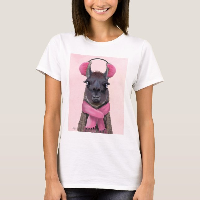 Chilly Llama Pink T-Shirt (Vorderseite)
