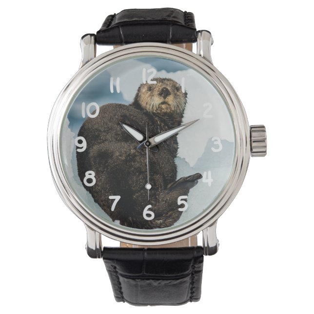 Chilly Sea Otter Armbanduhr (Vorderseite)