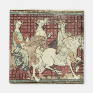 Chilperic I. und Fredegonde auf Horseback Magnet