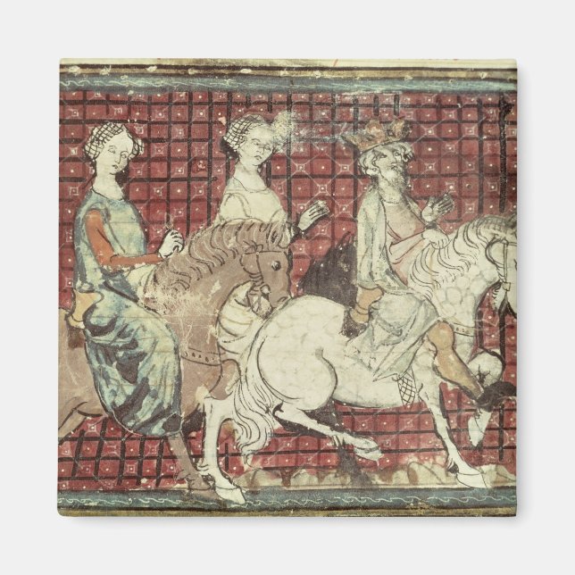 Chilperic I. und Fredegonde auf Horseback Magnet (Vorne)